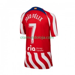 Camisola Atlético Madrid Joao Felix 7 Homem Equipamento Primeiro 2022-2023 Manga Curta